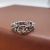 Vintage Hollow Stars 925 Sterling Silver Chian Adjustable Ring