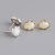 Women Office Oval Created Opal 925 Sterling Silver Stud Earrings