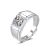 Casual Men's Moissanite CZ Geometry 925 Sterling Silver Adjustable Ring