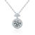 Party Lucky Moissanite CZ Four Leaf Clover 925 Sterling Silver Necklace
