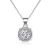 Office Micro Setting Moissanite CZ Square 925 Sterling Silver Necklace