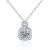 Girl Moissanite CZ Crown Perfume Bottle 925 Sterling Silver Necklace