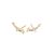 Hot Simple CZ Geometry Bat Wings 925 Sterling Silver Stud Earrings