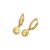 New Shining CZ Crescent Moon Stars 925 Sterling Silver Drop Dangling Earrings