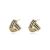 Classic Micro Setting CZ Triangle Geometry 925 Sterling Silver Stud Earrings