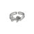 Women Rose Flower 925 Sterling Silver Adjustable Ring