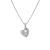Office Irregular Heart 925 Sterling Silver Necklace