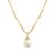 Women Waterdrop Natural Pearl 925 Sterling Silver Necklace