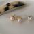 Classic Round Shell Pearls Irregular Border 925 Sterling Silver Stud Earrings