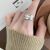 Fashion Wide Cross Line 925 Sterling Silver Adjustable Ring