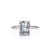 Elegant Party Baguette CZ 925 Sterling Silver Adjustable Ring