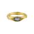 Elegant Geometry Oval CZ Irregular 925 Sterling Silver Adjustable Ring