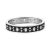 Classic Round CZ Belt 925 Sterling Silver Open Bangle
