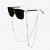 Fashion Eyewear Accessories Shining CZ Hollow Stars Eyeglass Strap 925 Sterling Silver Sunglasses Glasses Chain