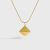 Geometry Pattern Triangular Cone 925 Sterling Silver Necklace