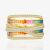 Colorful Rainbow Multi Layers CZ Cross 925 Sterling Silver Adjustable Ring