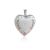 Beautiful Red Flowers Green Leaves Branch Heart 925 Sterling Silver Locket Necklace Pendant