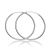 Круглые круглые серьги обруча стерлингового серебра 925 (10 мм 15 мм 20 мм 30 мм)