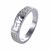 Anniversary Micro Setting CZ 925 Sterling Silver Adjustable Ring