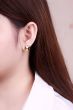 Asymmetric Irregular Geometry 925 Sterling Silver Stud Earrings