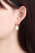 Boucles d'oreilles pendantes en argent sterling à motif Oeil de chat CZ 925 de Party